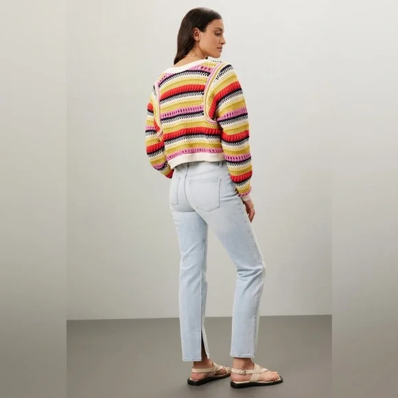 Ba&sh ~ Romy Reversible Cardigan- Multicolour - Picture 16 of 17